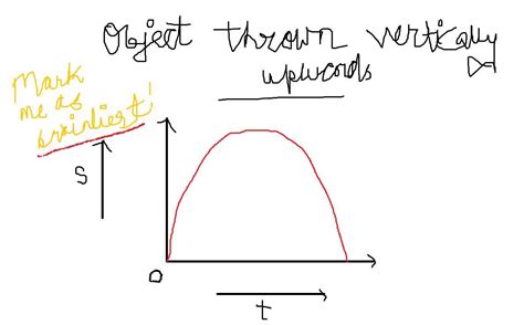 An object is thrown vertically upward with a velocity u draw the ...