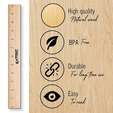 EXTRIC Ruler 12 Inch, Architectural Scale Ruler, 1/8 Inch India | Ubuy