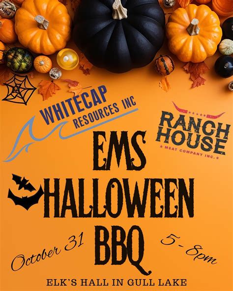 Gull Lake EMS Halloween BBQ, 2390 Proton Ave, Gull Lake, SK S0N, Canada ...