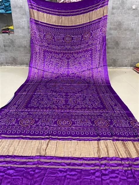 Pure Silk Patola Print Dupatta with Silk Tissue Pallu - Leheriya.com