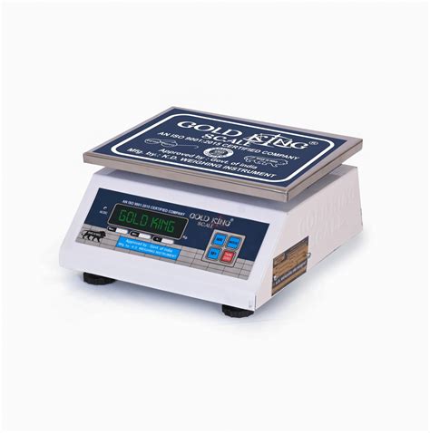GOLD KING SCALE Digital Weight Machine 20kg LCD - Countertop Electronic ...