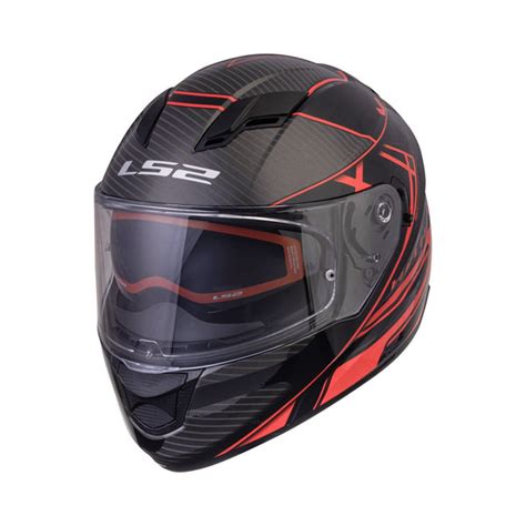 FF320 STREAM EVO LEVEL BLACK RED – ls2helmetsindia