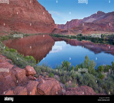 Marble Canyon and Little Colorado River at Lee's Ferry, Vermilion ...
