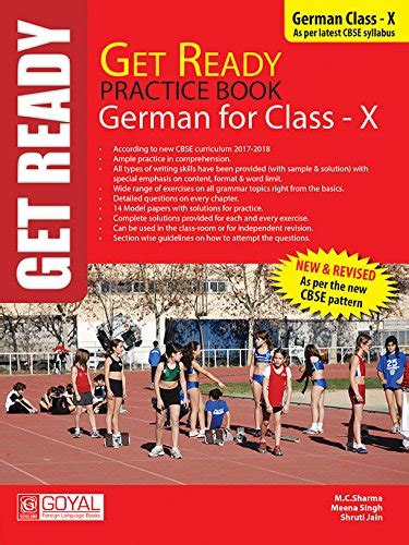 Get Ready Practice Book German for Class - X : M.C. Sharma, Meena Singh ...