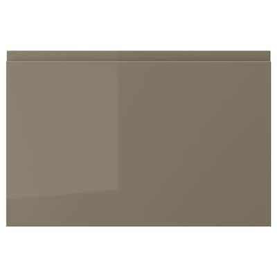 VOXTORP drawer front, high-gloss dark grey-brown, 60x40 cm (235/8x153/4 ...