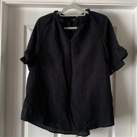 womens black blouse Good condition #womensblouse... - Depop