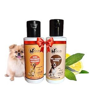 Buy Pet Life Organic Anti Dandruff Dog Shampoo 60ml+ Dog Conditioner ...