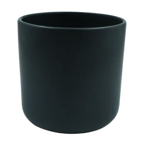 Designer Ceramic Pot (Black, Matt Finish,Large) for Home & Indoor Plan ...