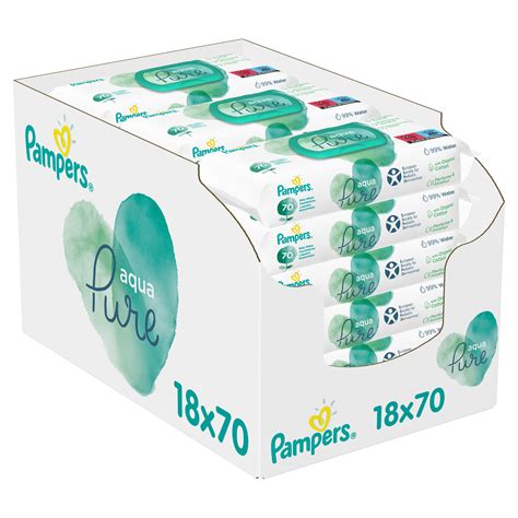 Pampers Baby Wipes Multipack Aqua Pure 1260 Wet Wipes 18 | Desertcart INDIA