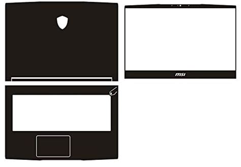 Special Laptop Black Carbon Fiber Vinyl Skin Sticker Cover for MSI GF63 ...