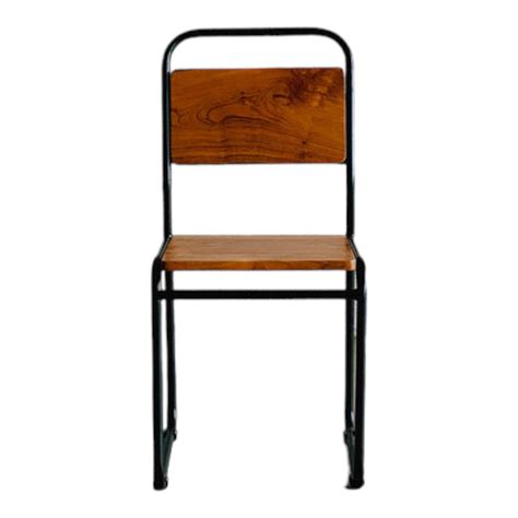Ivaan Teak Wood & Iron Dining Chair online – Nismaaya Decor