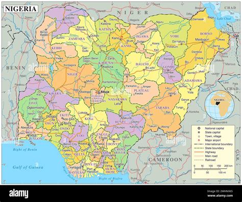 Nigeria Political Map