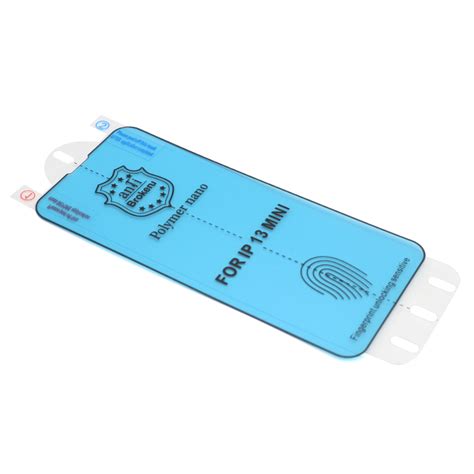 Folija za zastitu ekrana POLYMER NANO za Iphone 13 mini (5.4) crna ...