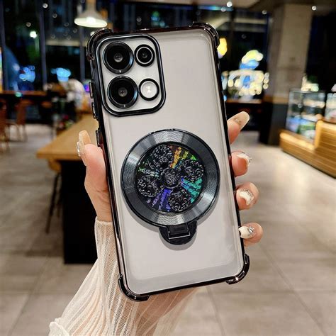 Oppo Reno 13 5G Reflective Fidget Rotating Airbag Case – QWERTY CASES