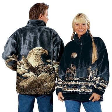 Fleecejacke mit Tiermotiven begehrte Westernmode in Bernau bei Berlin ...