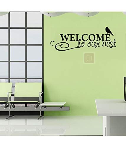 Buy ISEE360® Welcome to Our Nest Wall Sticker for Home Office ...
