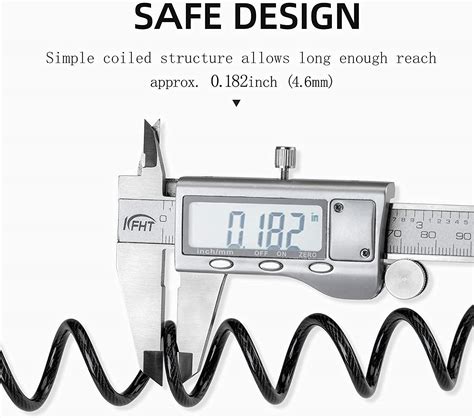 Buy ROCKBROS Motorcycle Helmet Lock, Bike Helmet Lock, 4 Digit Little ...