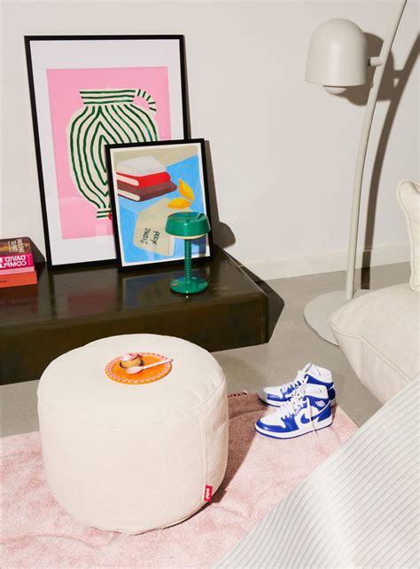 Point Cord Ottoman and Footrest (sku: PNT-CORD-CRM) | Fatboy Canada ...