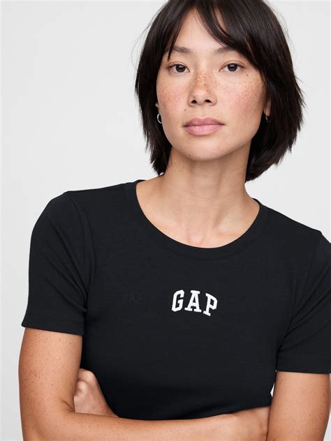 Modern Cropped Logo T-Shirt | Gap