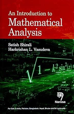 Buy Introduction to Mathematical Analysis {PB} Book Online at Low ...