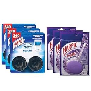 Harpic Flushmatic In-cistern Toilet Cleaner Twin-pack, Aquamarine - 100 ...