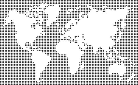 Vector Dotted World Map 的图像结果