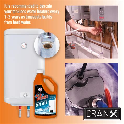Snapklik.com : DrainX Tankless Water Heater Descaling Solution Highly ...