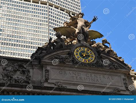 Grand Central Terminal Clock, NYC, USA Stock Image - Image of ...