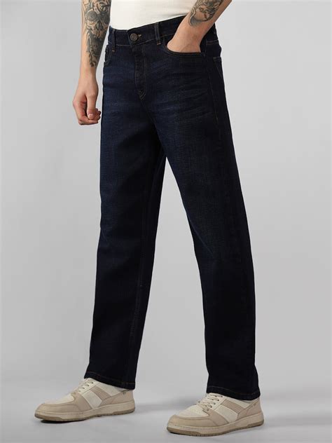Men's Indigo Solid Straight Fit Jeans – DENNIS LINGO