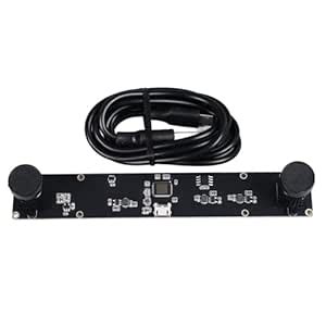 PODSJD 4MP Dual Lens USB Camera Board, 1080P 3D VR Distance Measurement ...