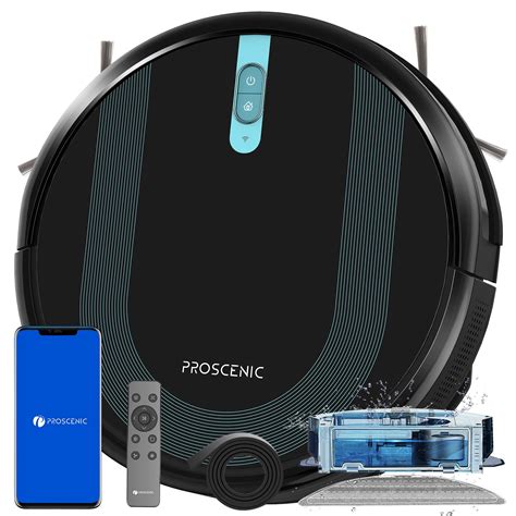 Proscenic 850T WiFi Robot Vacuum and Mop with Gyro Navigation, Boundary ...