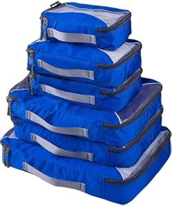 Lyrovo 6 Set Packing Polyester Cubes Various Sizes Travel Luggage ...