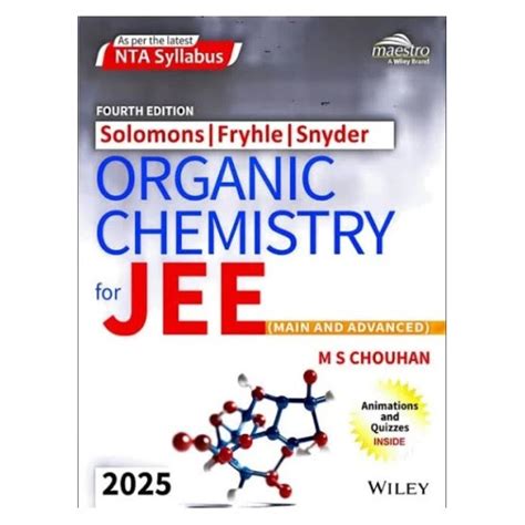 Solomons, Fryhle & Snyder Organic Chemistry For JEE (Main & Advanced ...