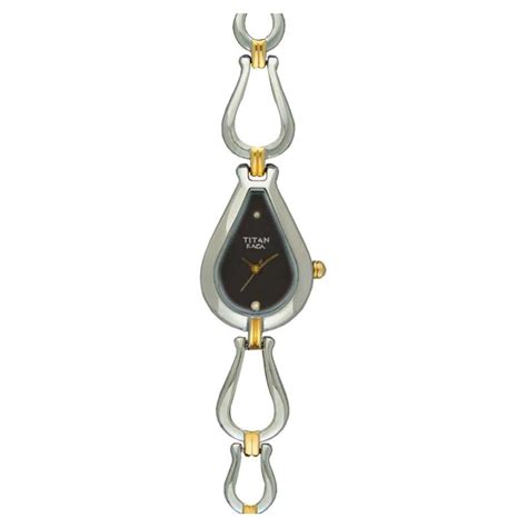 Buy Online Titan Quartz Analog Black Dial Watch for Women - nb2333bm02 ...