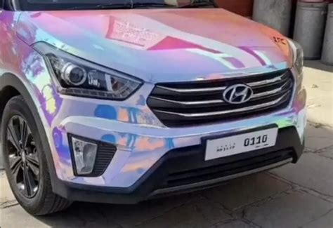 Check Out This Colour-Changing Hyundai Creta With A Vinyl Wrapping ...