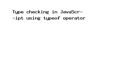 Image result for JavaScript Type-Check
