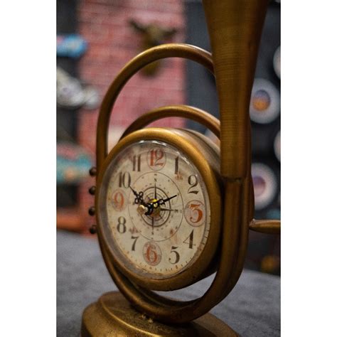 Table Clock - Trumpet
