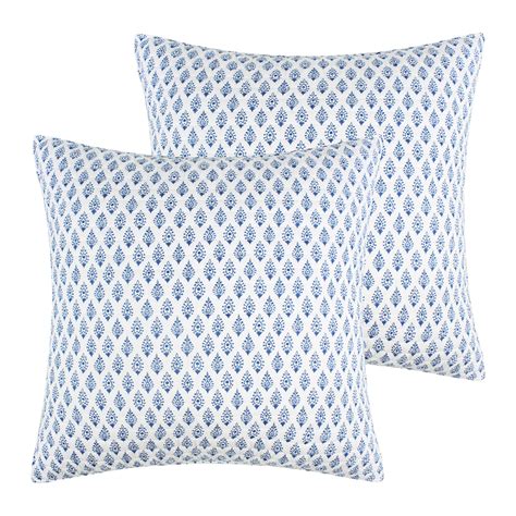 Levtex Home Clara Blue Euro Sham Set of 2 - Cotton | Levtex Home