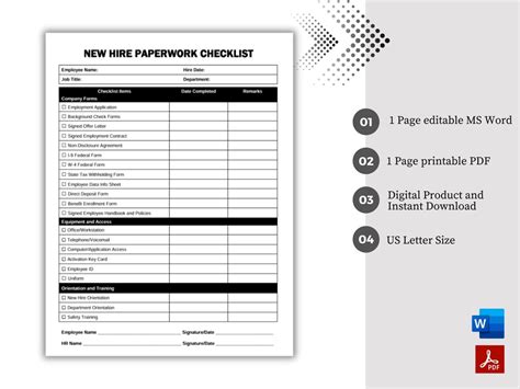 Image result for Paperwork Checklist