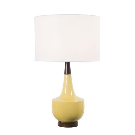 North Star Designs Saugus 26-in Mustard Ceramic 3-Way Table Lamp with ...