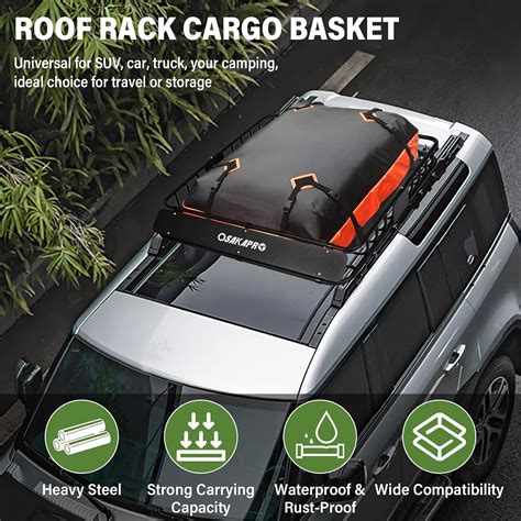 SPOWAY 43'' x 39'' x 6'' Roof Rack Basket, 150Lbs Capacity India | Ubuy