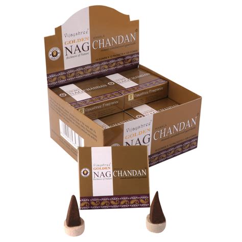 Golden Nag Chandan Cone Dozen Box – Jain Super Store