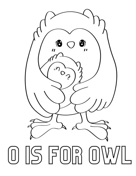 Learning With The Owl Coloring Pages