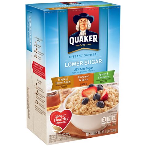 Quaker Low Sugar Apple Cinnamon Oatmeal Nutrition Facts | Besto Blog