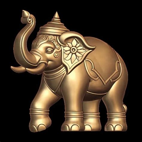 Exquisite Elephant 3D Model Jewelry Pendant