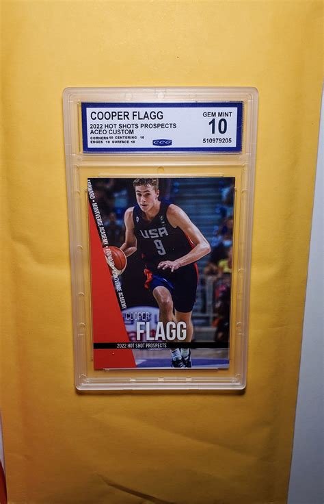 Graded Gem Mint 10 Rookie 2022 COOPER FLAGG - Etsy