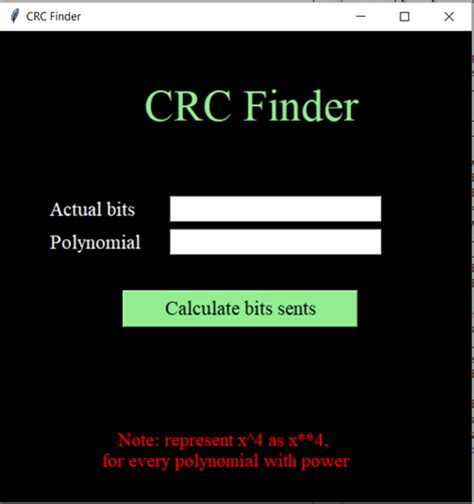 Cyclic Redundancy Check Python 的图像结果