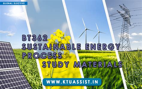 KTU BT362 Sustainable Energy Process Study materials | S8 GLOBAL ...
