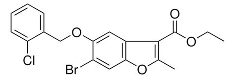 ETHYL 6-BROMO-5-((2-CHLOROBENZYL)OXY)-2-METHYL-1-BENZOFURAN-3 ...