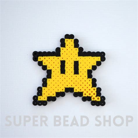 Super Mario Super Star Perler Pixel Art - Etsy India